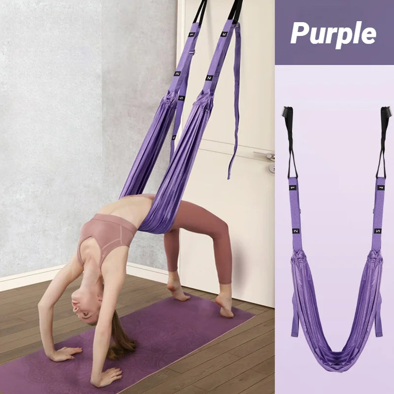 Adjustable Aerial Yoga Strap for Stretching and Flexibility Training