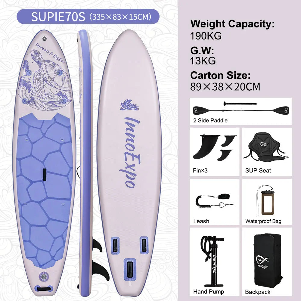 InnoExpo Inflatable Stand Up Paddle Board Non Slip With Accessories