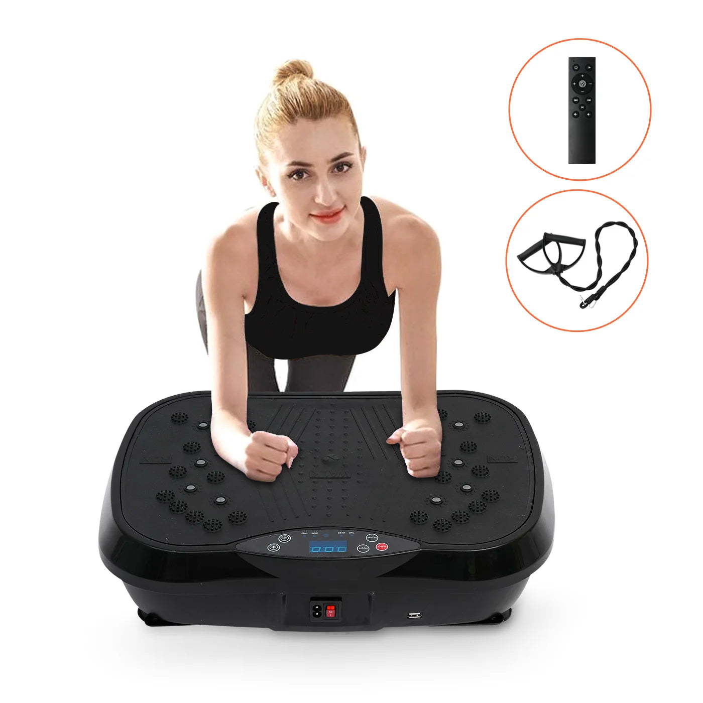 H Vibration Plate Exercise Machine Fat-Burning Home Fitness
