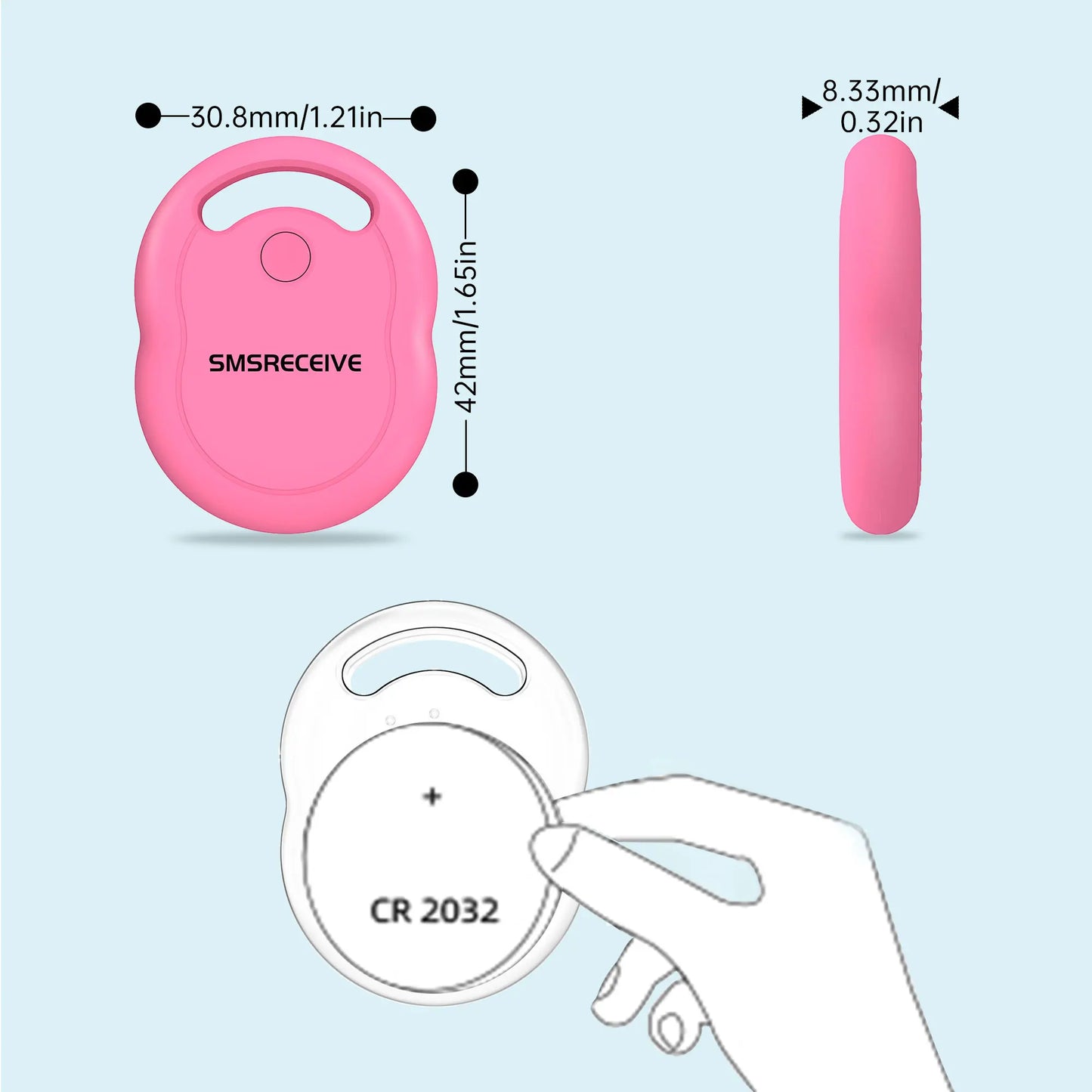 Mini GPS Tracker For Apple Find My Anti Lost Finder For Bag Key Wallet