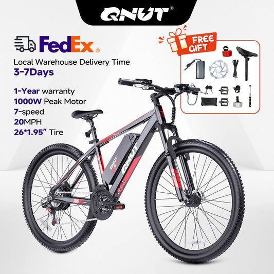 QNUT Victor3.0 Mountain Electric Bike 1000W 36V 10.4Ah 26 Inch