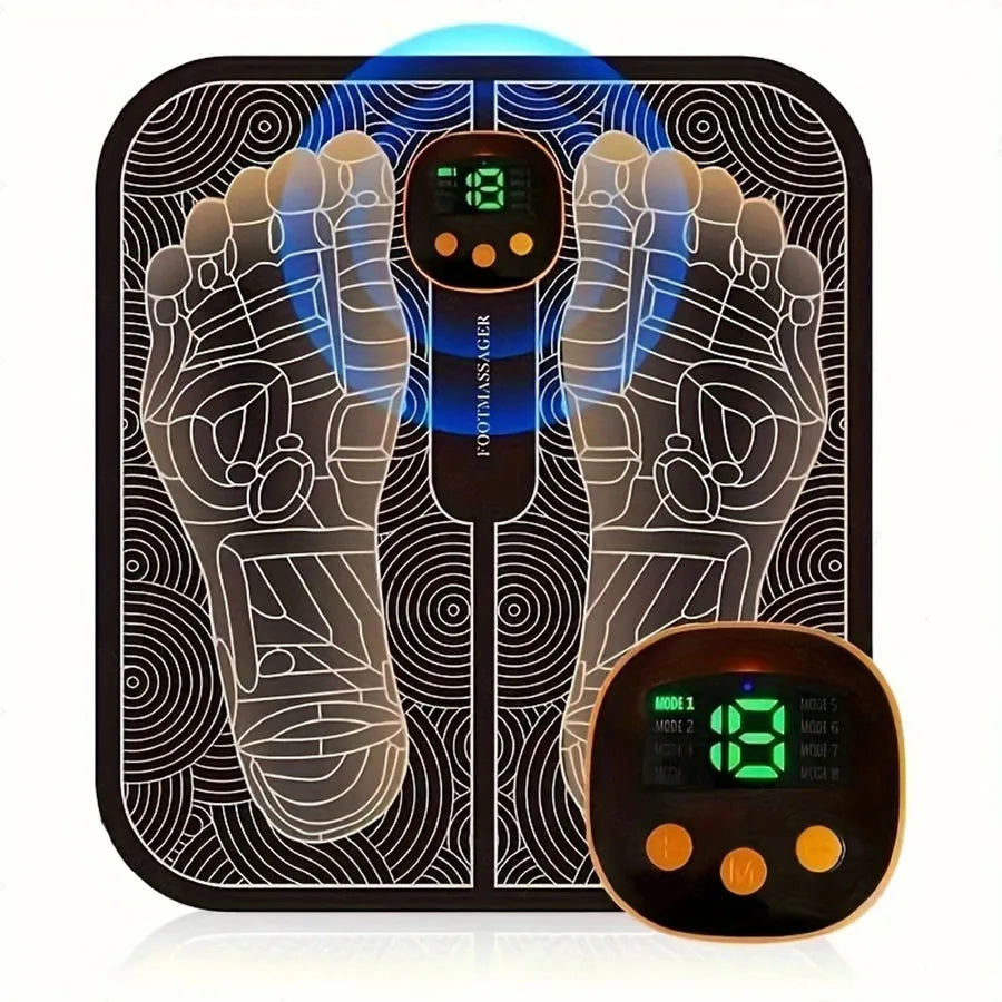 EMS Foot Massager With Remote Control For Muscle Relaxation And Leg Massage