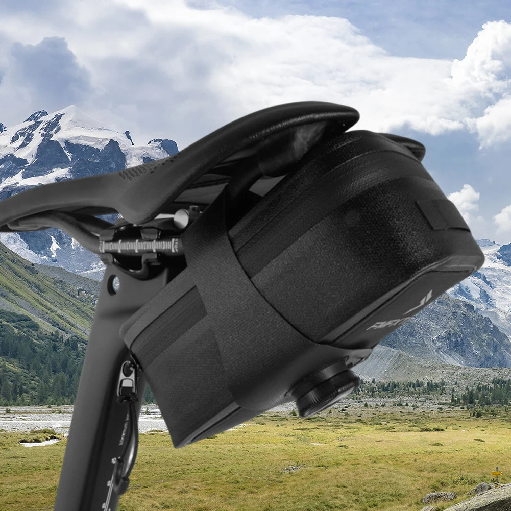 Under Seat Bicycle Bag Waterproof Saddle Bag Strap On For Mountain Bikes