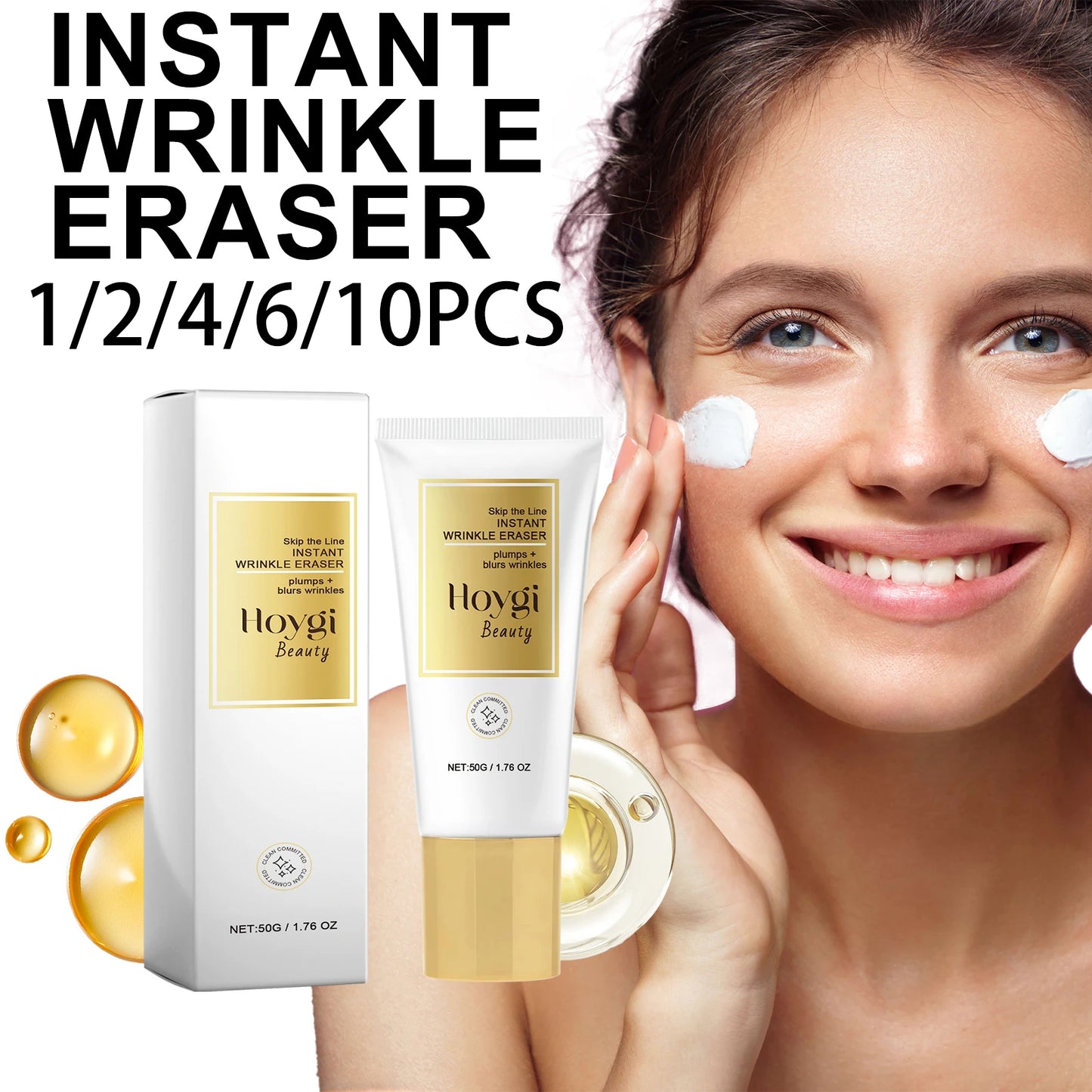 Hoygi Retinol Cream With Hyaluronic Acid For Forehead Lines And Pores Tightening