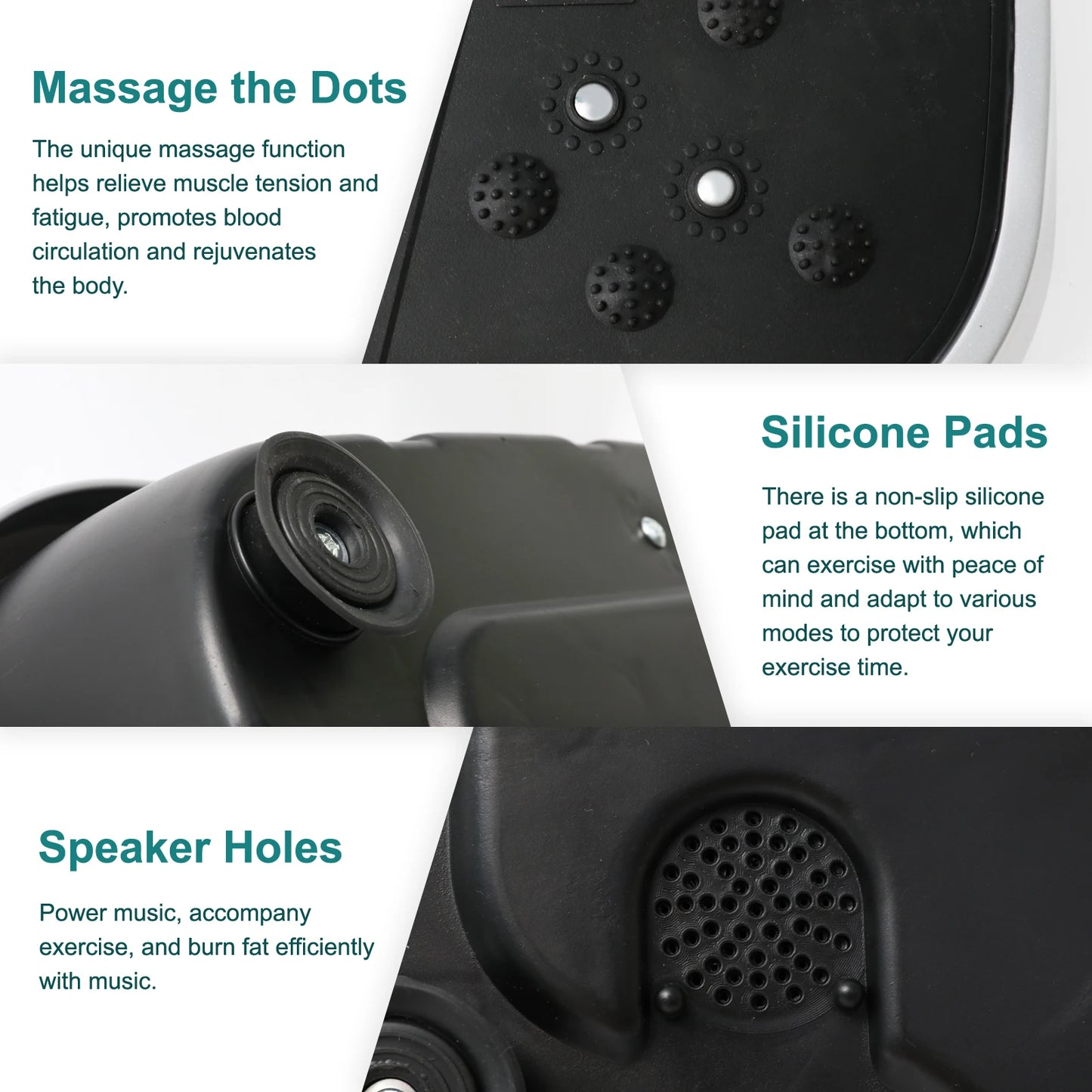 H Vibration Plate Exercise Machine Fat-Burning Home Fitness