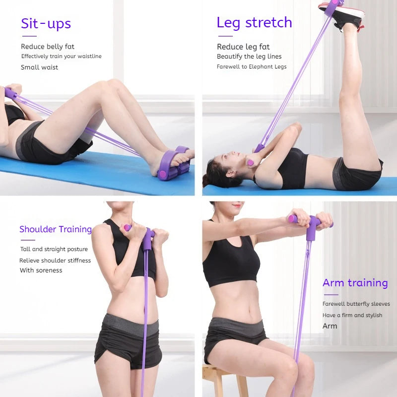 6-Tube Resistance Band Multi-Function Tension Rope