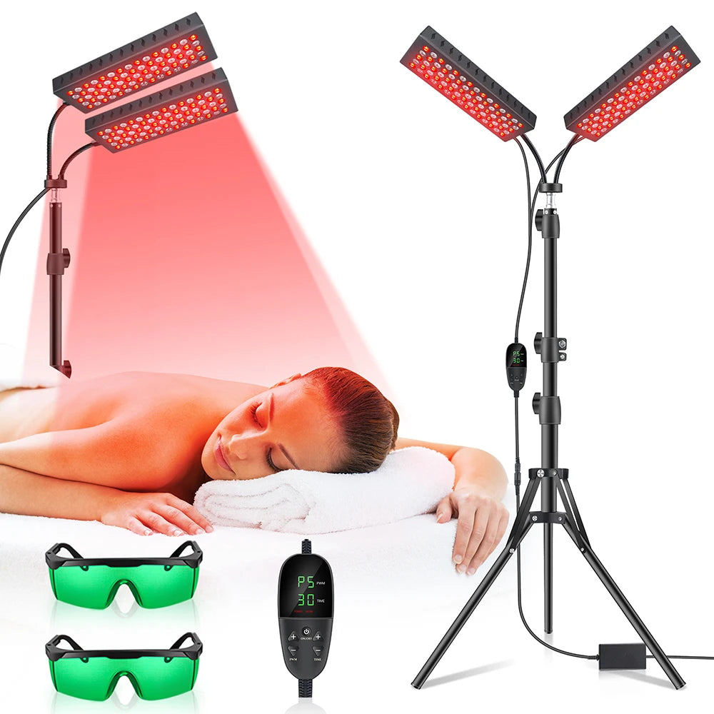 Astarexin Red Light Therapy Panel Dual Head Infrared Face Body