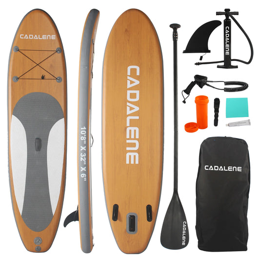 CADALENE Inflatable Stand Up Paddle Board 10ft 8in x 30in x 6in For Adults