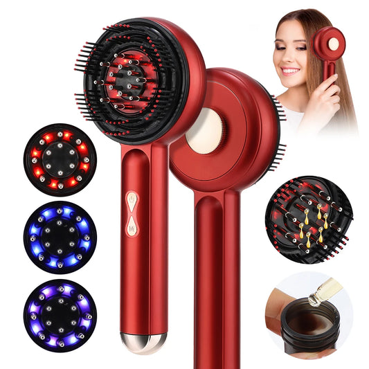 PASTSKY Electric Vibration Massage Comb With Light Therapy
