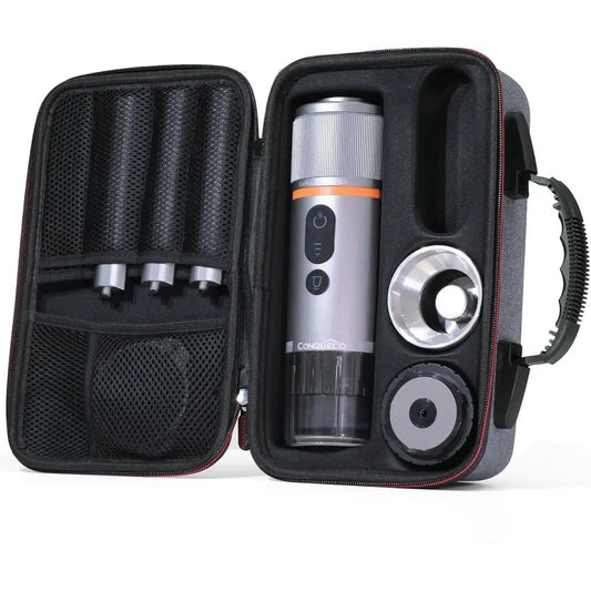 12V Portable Car Espresso Machine For Camping 80ml Ground Coffee