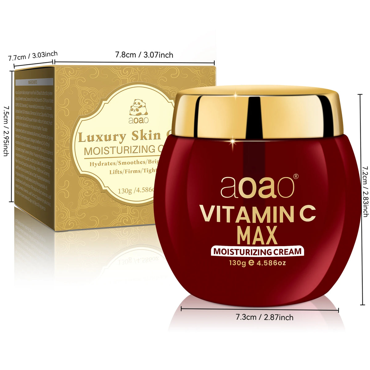 Aoao Vitamin C Face Cream Brightening Hydrating Facial Moisturizer