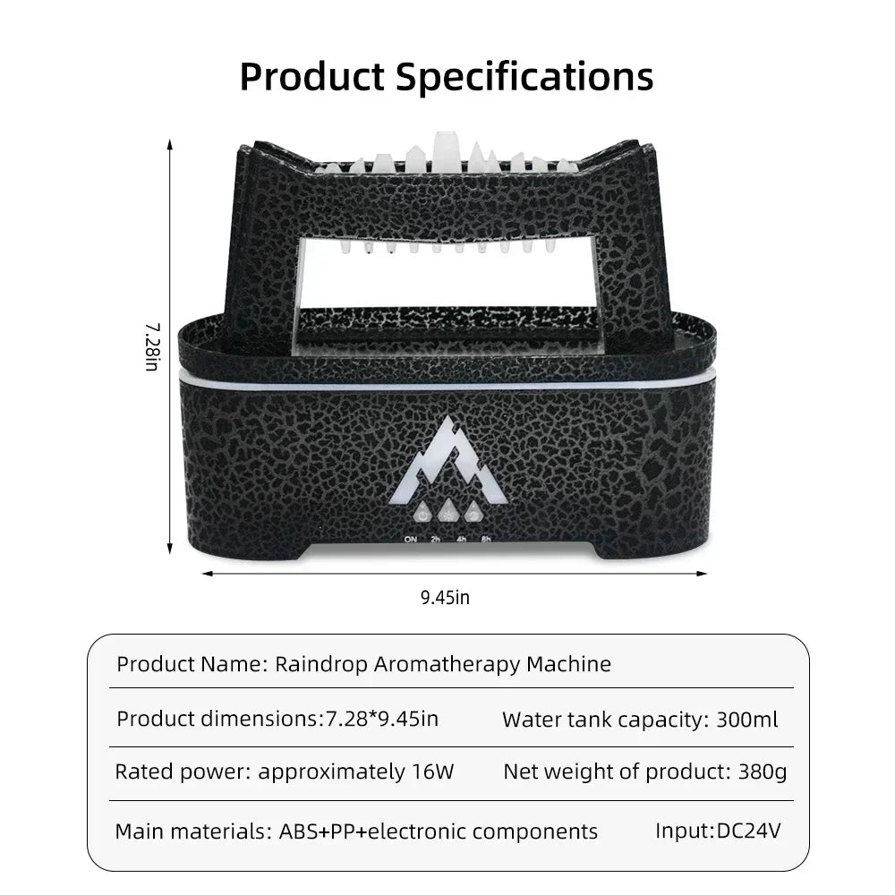 Ultra Quiet Aromatherapy Diffuser With Two Light Colors And Timer For Relaxation