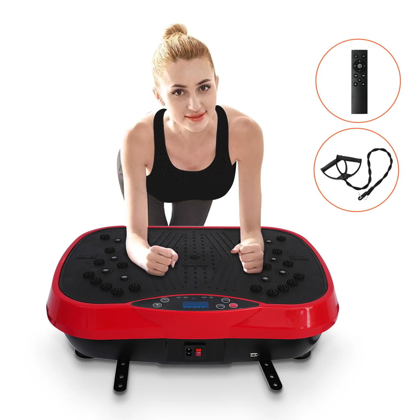 H Vibration Plate Exercise Machine Fat-Burning Home Fitness