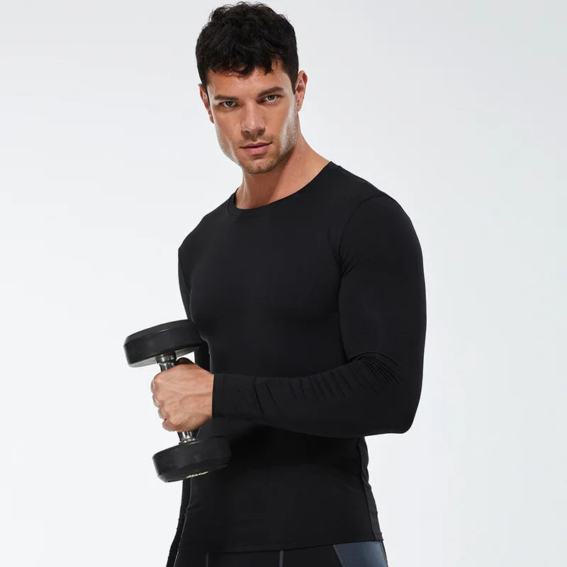 Guangdong Mens HighPerformance Compression Running T Shirt Premium QuickDry Fabric
