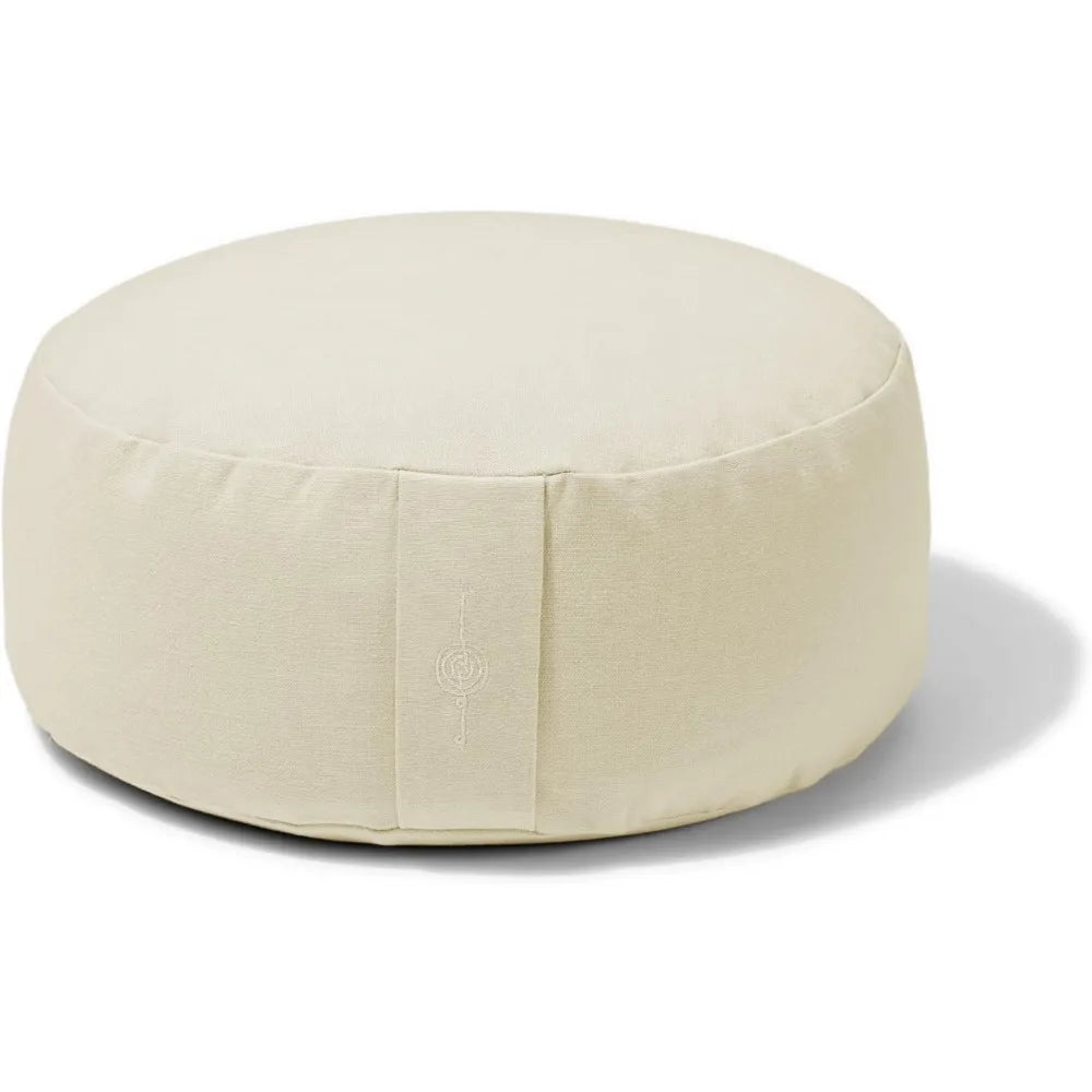 Renew Organic Meditation Cushion Set Zafu and Zabuton with Cotton Linen Hemp