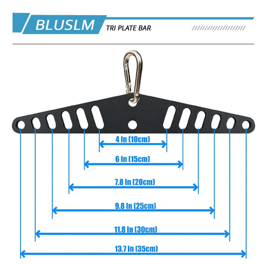 Lat Bar Attachment Multi Grip Cable Pulldown Handle