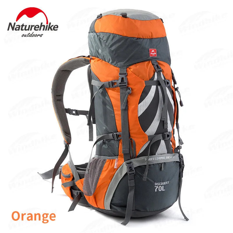 Naturehike Expandable Hiking Backpack With Rain Cover And Weatherproof Construction