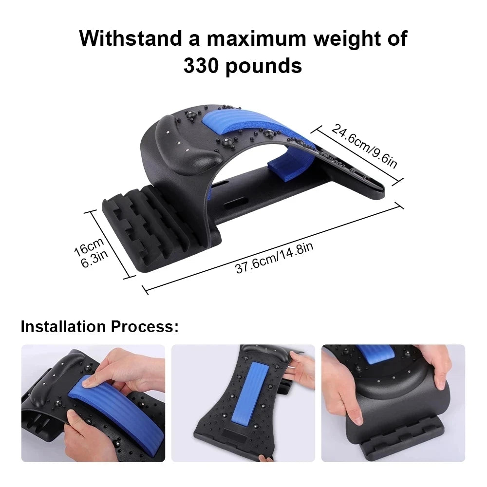 Magnetic Therapy Back Stretcher Massager For Relaxed Muscles