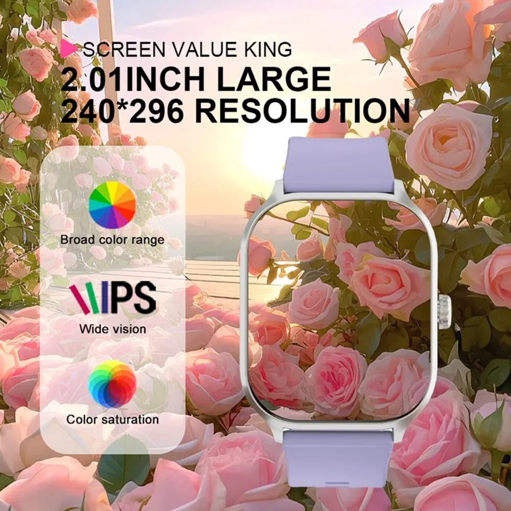 LAXASFIT Smart Watch Bluetooth Calling, SMS Alerts, IP68-Rated Waterproof, Durable