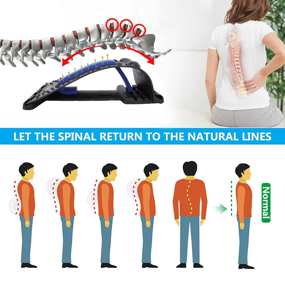 Magnetic Therapy Back Stretcher Massager For Relaxed Muscles