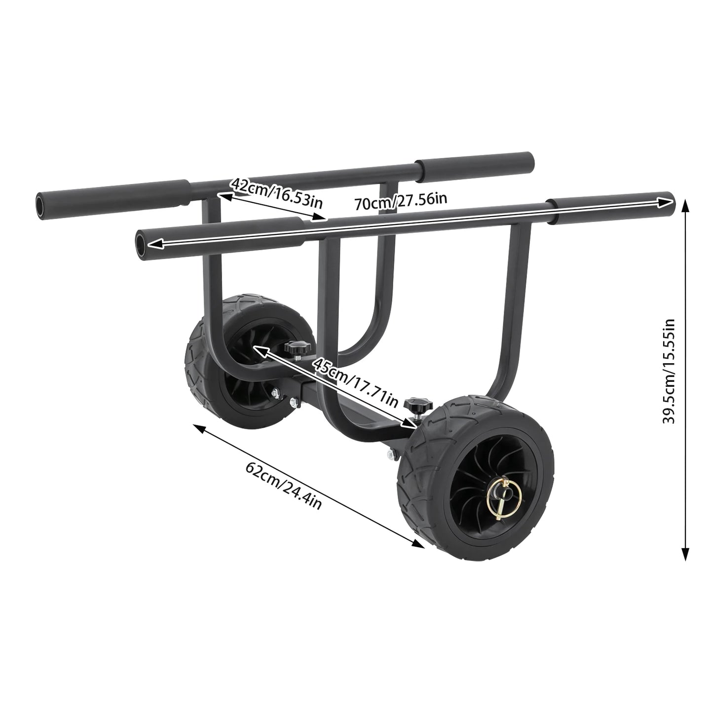 Boat Dolly Cart 220Lb Stainless Steel Trailer For Kayak