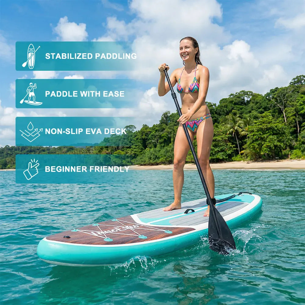 InnoExpo Inflatable Stand Up Paddle Board With Premium Paddleboard Accessories