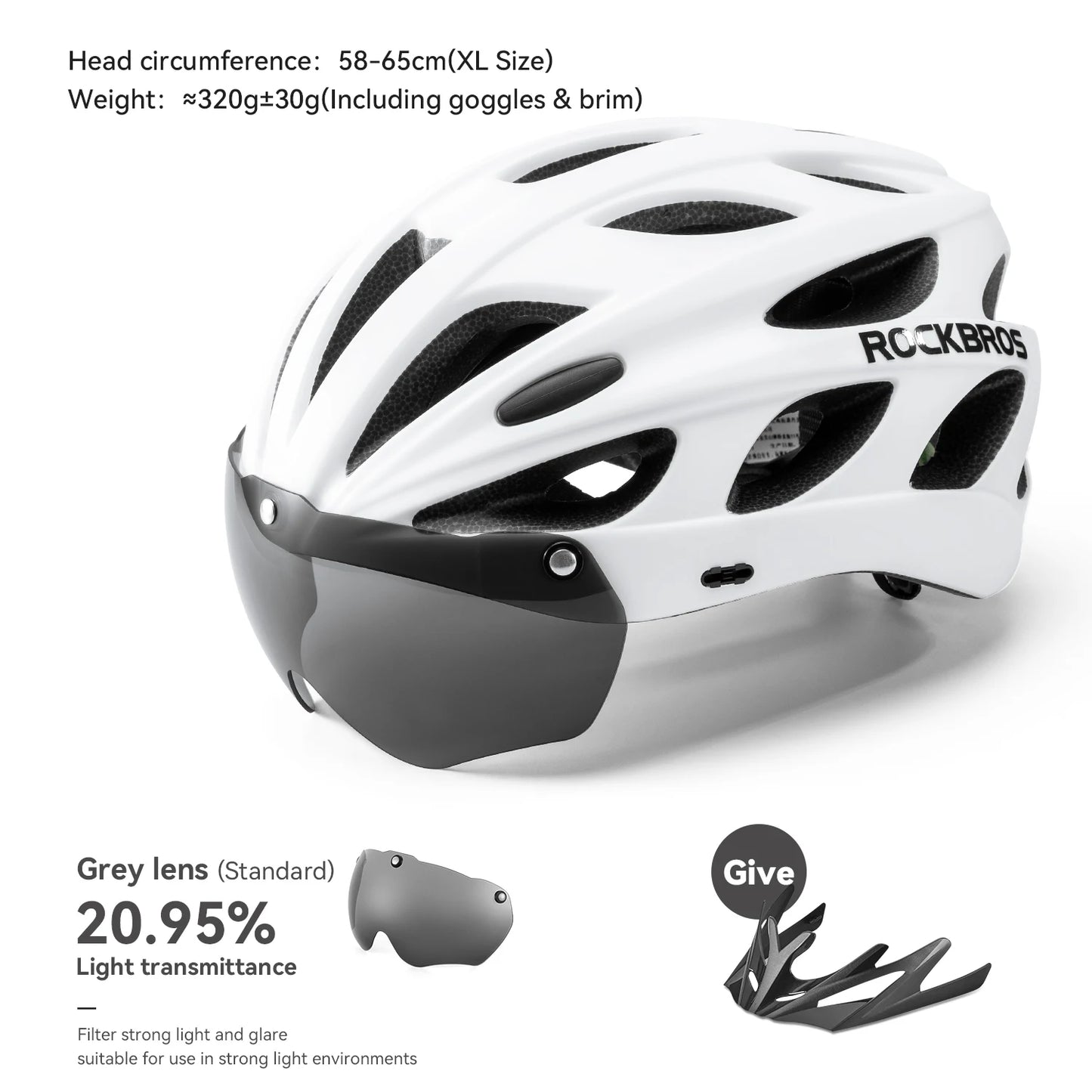 ROCKBROS Cycling Helmet Lightweight Integrated Safety Helmet