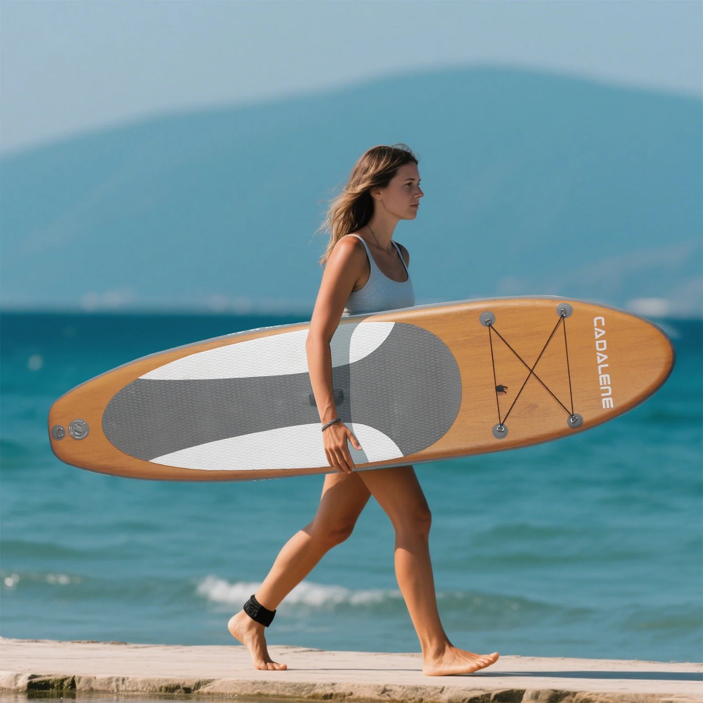 CADALENE Inflatable Stand Up Paddle Board 10ft 8in x 30in x 6in For Adults