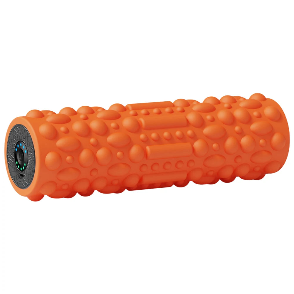 Electric Vibrating Foam Roller Massage Column 5 Modes Rechargeable Muscle Roller