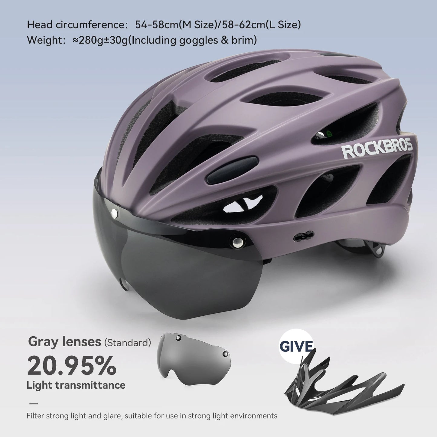 ROCKBROS Cycling Helmet Lightweight Integrated Safety Helmet