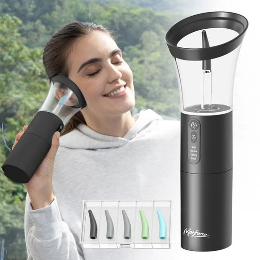 Portable Ear Wax Removal Device With Four Modes And Silicone Head For Safe Gentle Cleaning