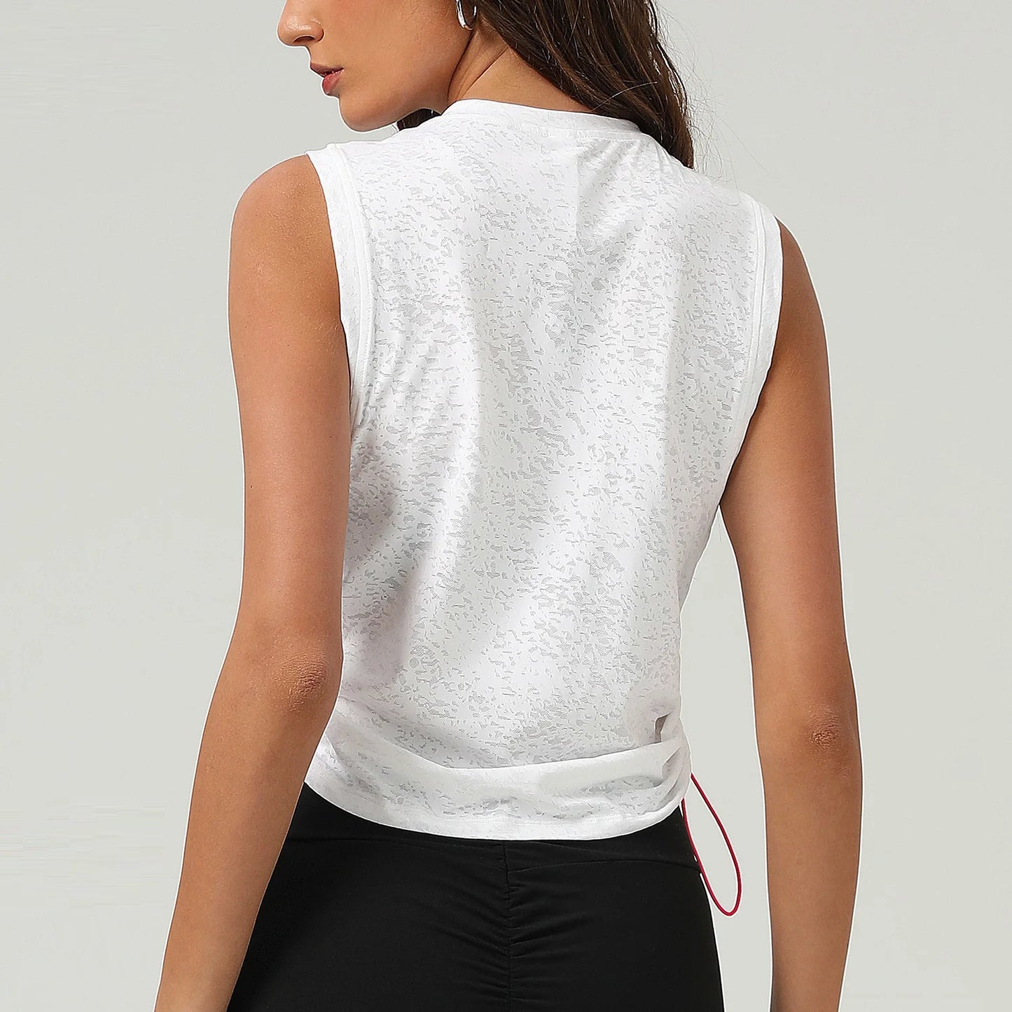 Womens Yoga Tank Top Mesh Sports Vest For Gym Workout Activewear