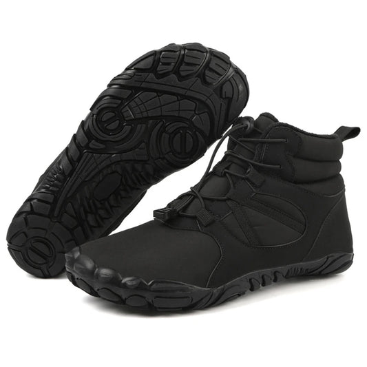 Winter Barefoot Snow Boots High Top Ankle Boots Thermal Hiking Shoes