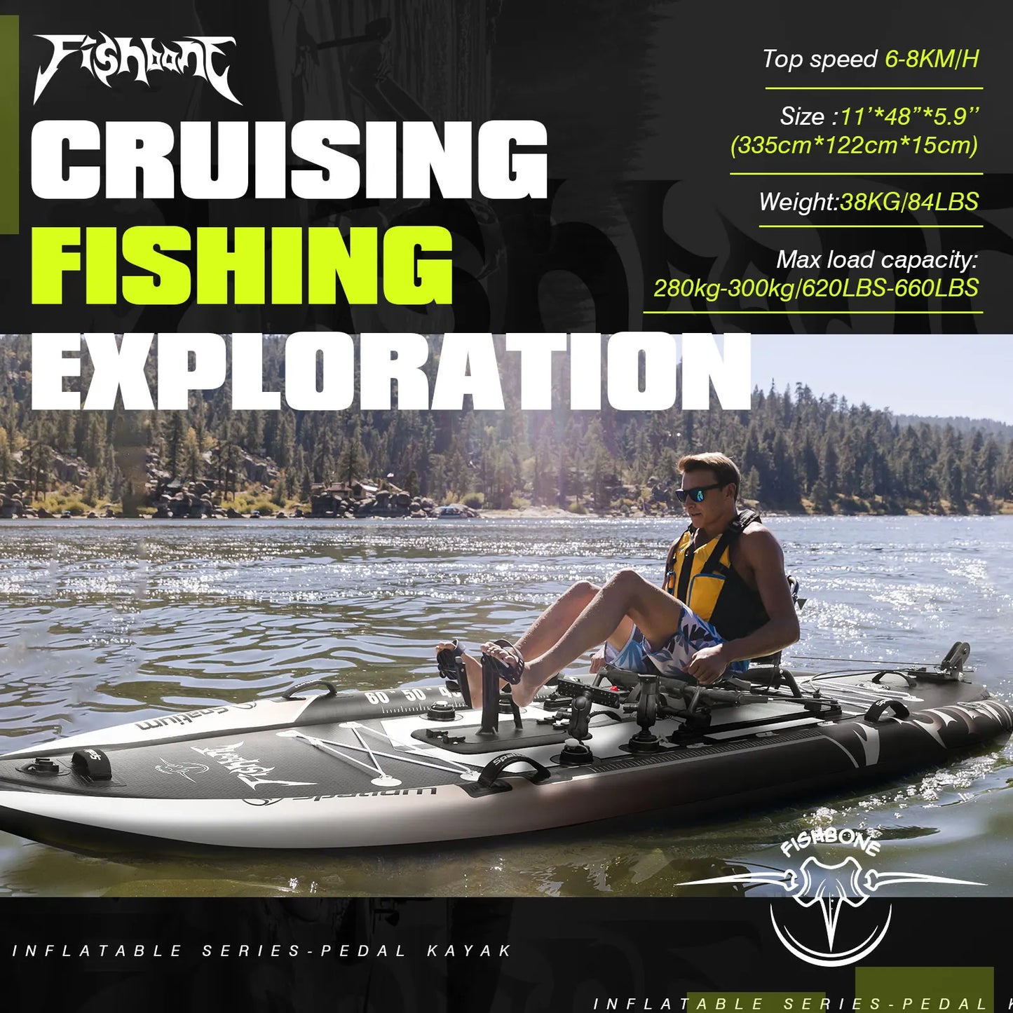 Spatium Fishing Kayak Pedal Drive Power System Orientation System
