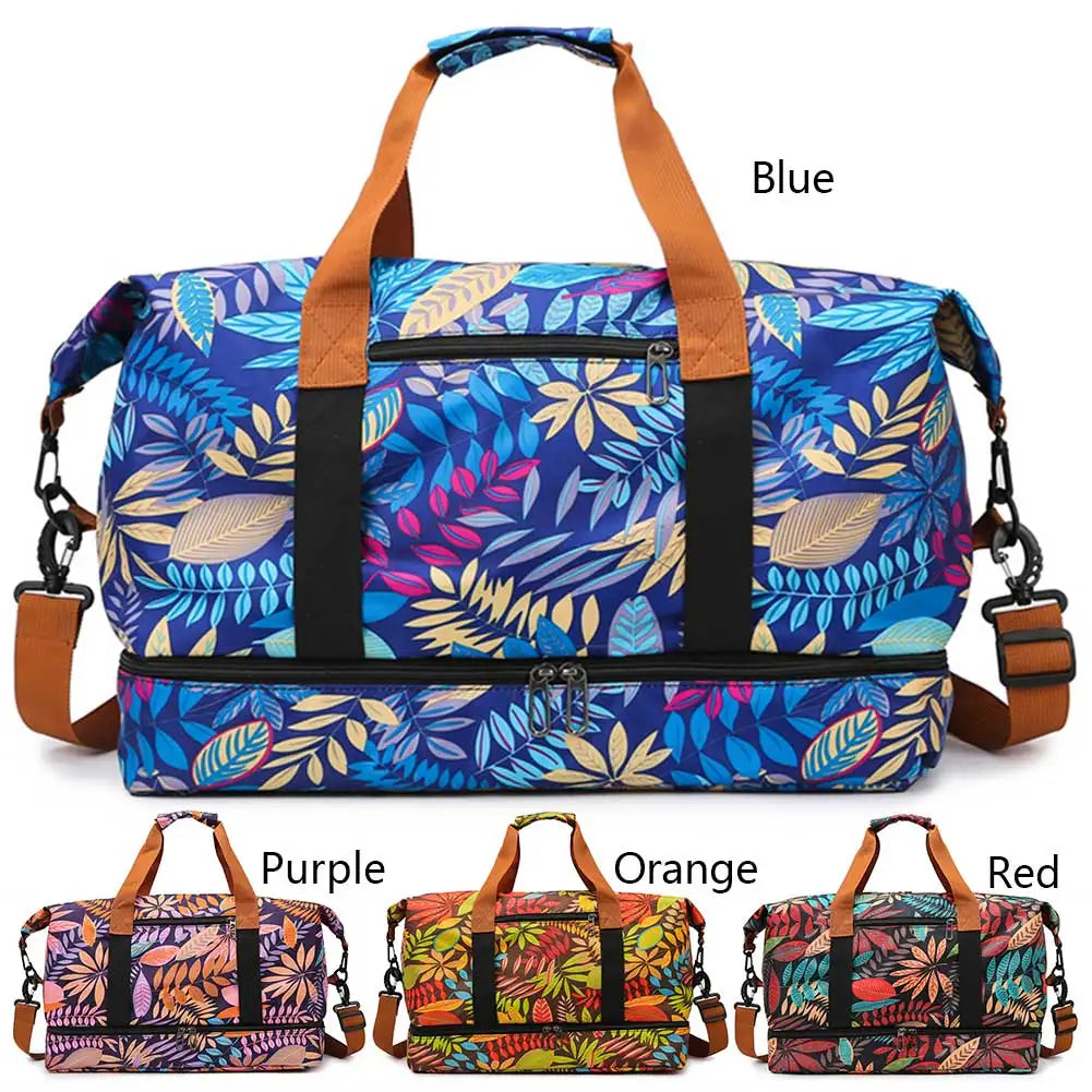 MOJOYCED Women Large Capacity Weekender Duffel Bag Weatherproof Waterproof Nylon