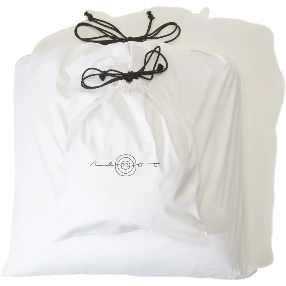 Renew Organic Meditation Cushion Set Zafu and Zabuton with Cotton Linen Hemp