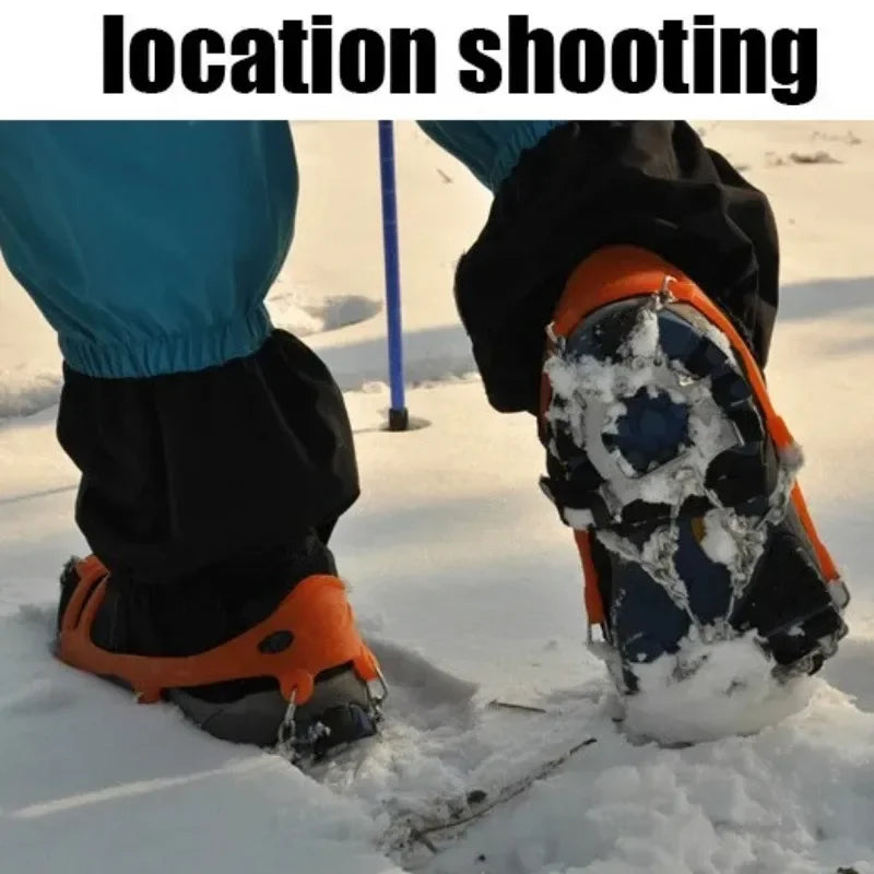 18 Teeth Ice Gripper Spike For Shoes Winter Anti Slip Crampons