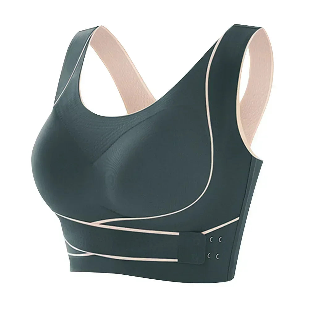 Wireless Padded Sports Bra For Women Breathable Gym Yoga Low Impact