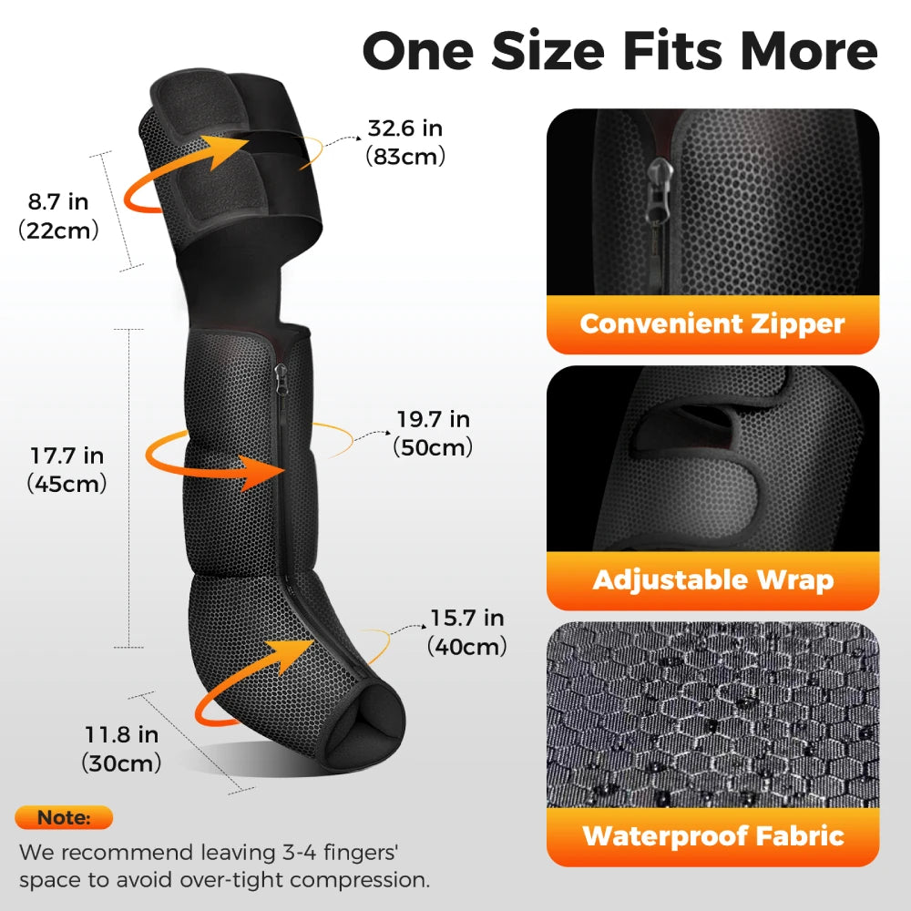 Nekteck Leg Compression Massager With Heat 2 Settings 6 Modes Air Boots