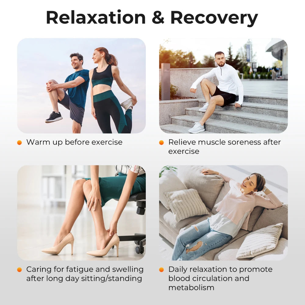 Nekteck Leg Compression Massager With Heat 2 Settings 6 Modes Air Boots