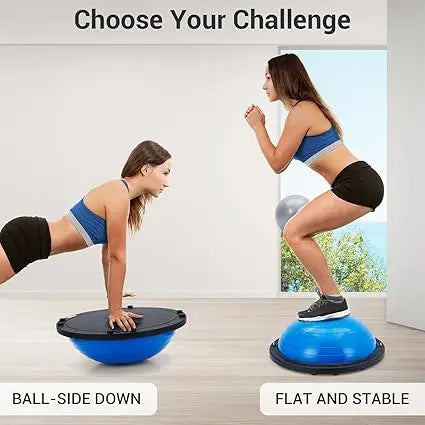 Half Exercise Ball Trainer With Non Slip Base For Fitness