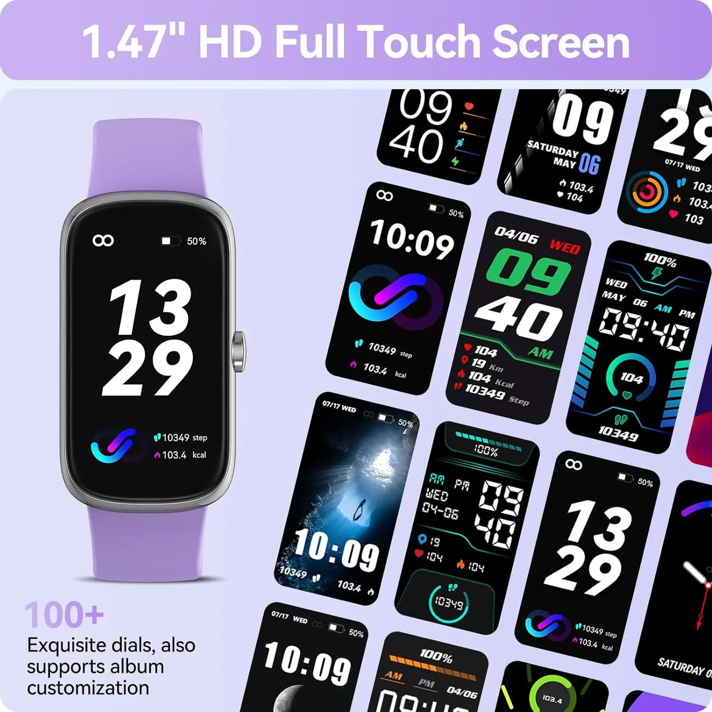 Anyloop Fitness Tracker With Heart Rate Blood Oxygen Sleep Monitor