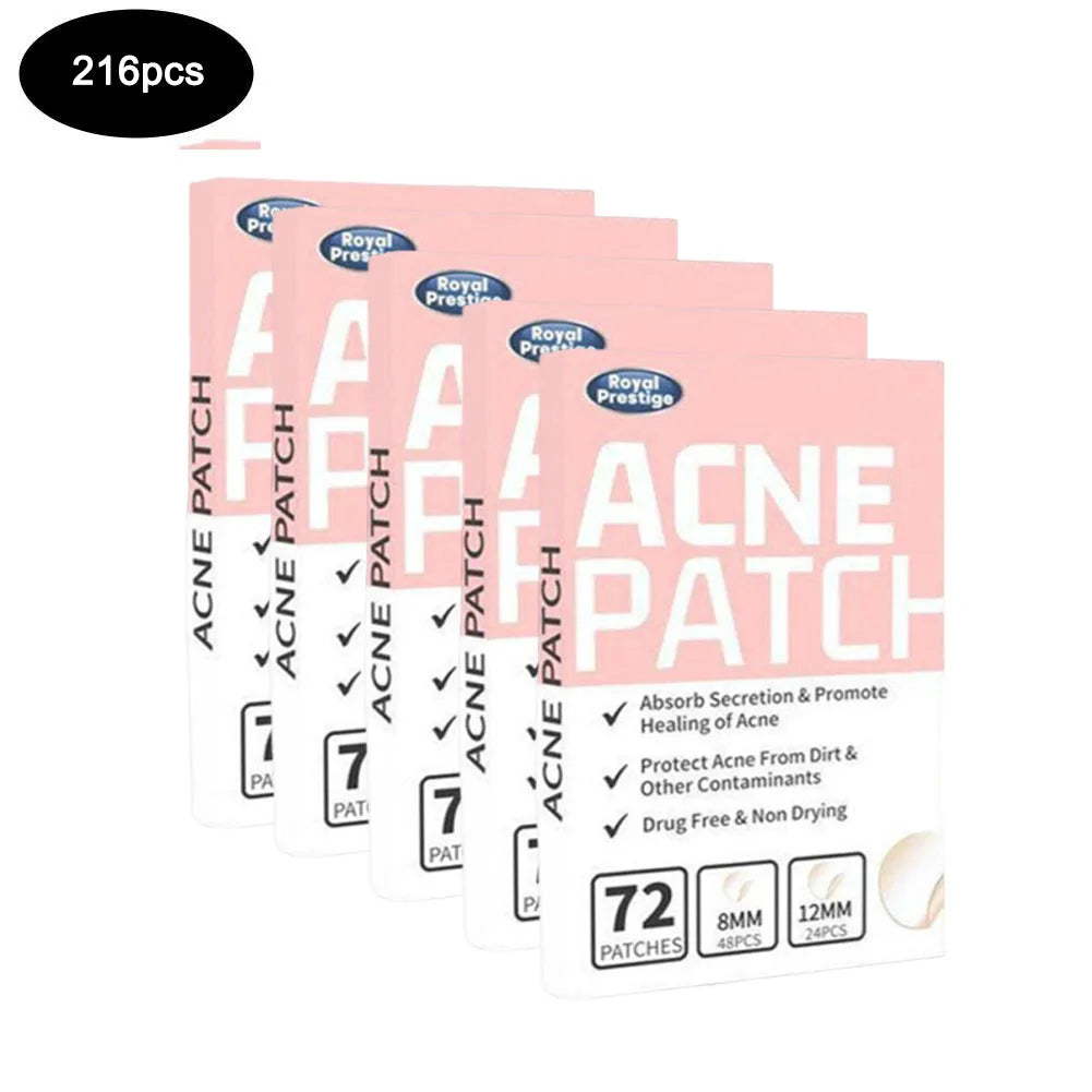 Eelhoe 72Pcs Invisible Salicylic Acid Acne Patches Waterproof Anti Acne Spot Treatment