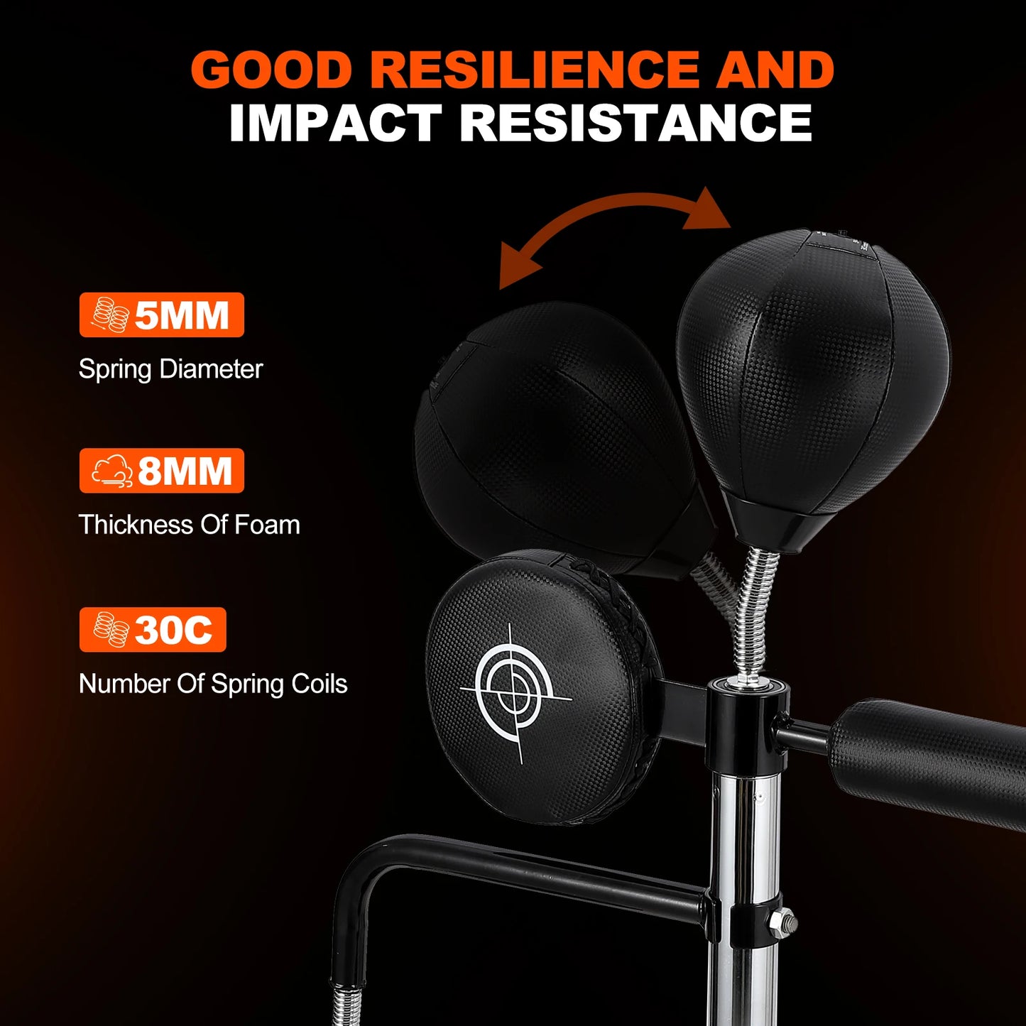 5 in 1 Free Standing Punching Bag with Adjustable Height for Adults and Kids