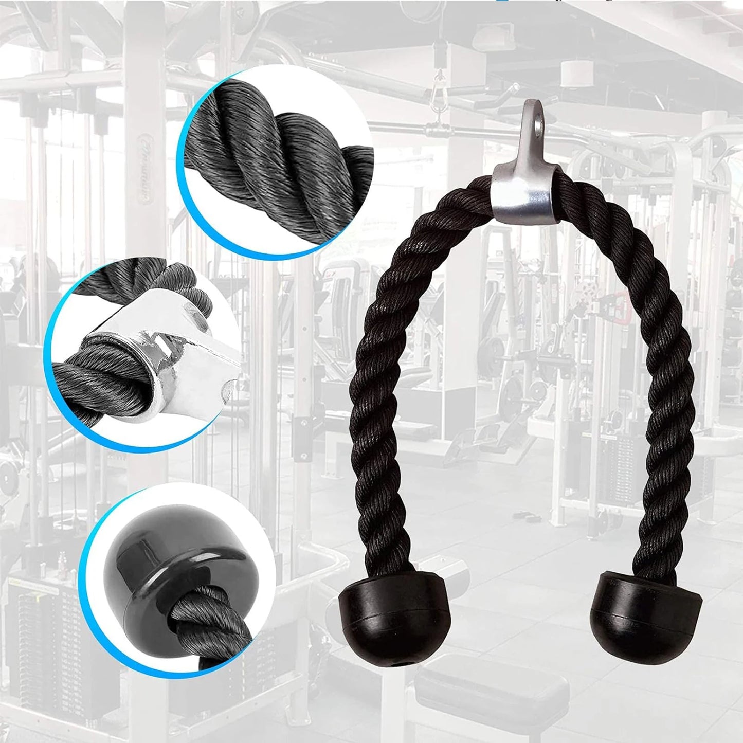 Wall Mounted Fitness Cable Pulley System For Bicep Curl