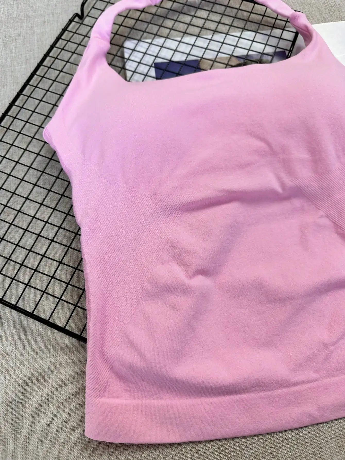 Seamless Camisole Sports Tank With Built In Removable Padding Yoga