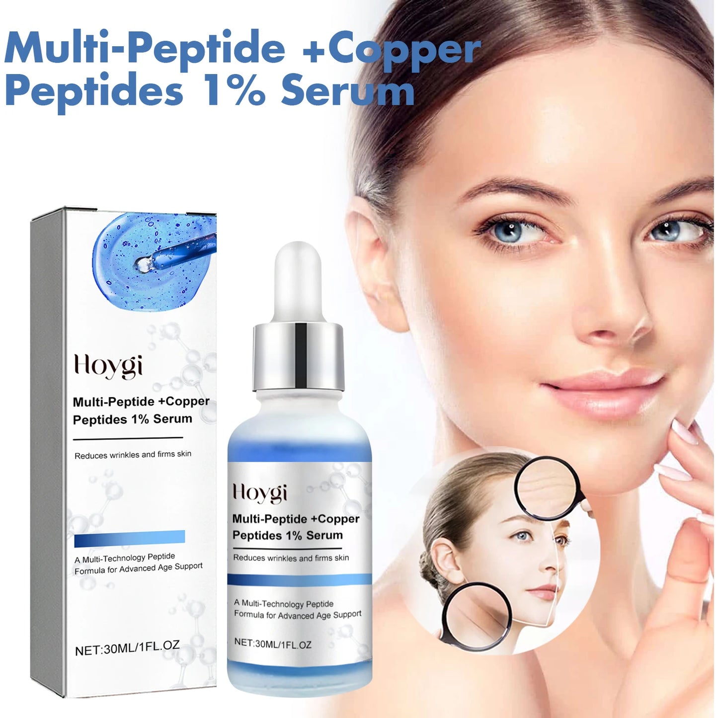 Hoygi Copper Peptide Serum For Anti Wrinkle And Skin Rejuvenation