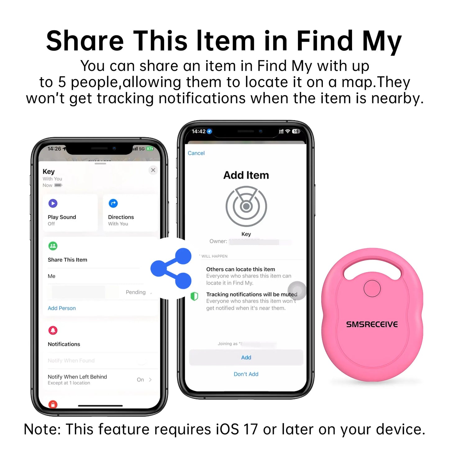 Mini GPS Tracker For Apple Find My Anti Lost Finder For Bag Key Wallet