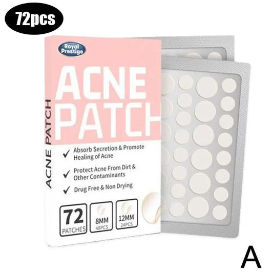 Eelhoe 72Pcs Invisible Salicylic Acid Acne Patches Waterproof Anti Acne Spot Treatment