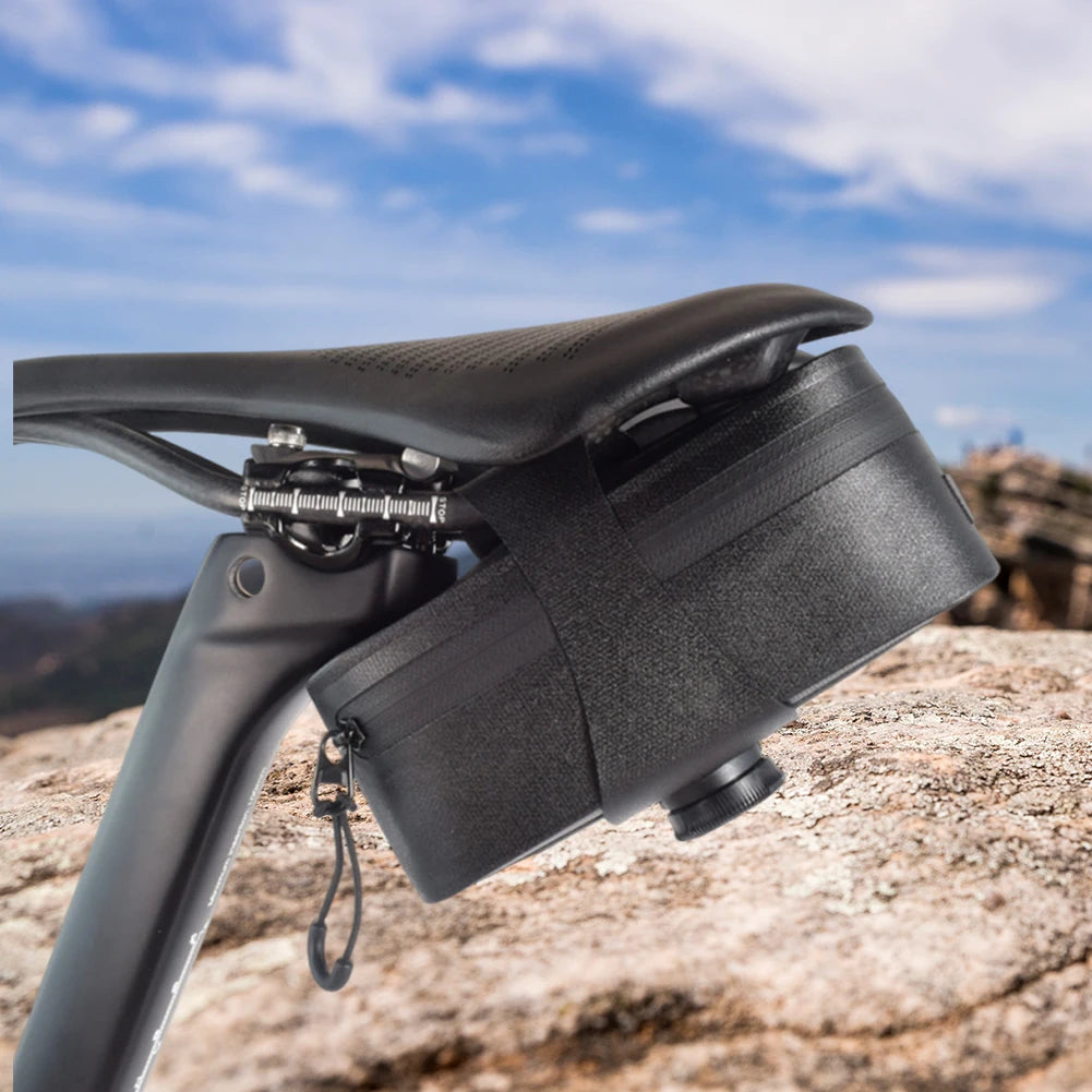 Under Seat Bicycle Bag Waterproof Saddle Bag Strap On For Mountain Bikes